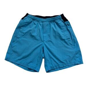 Birddogs Shorts Mens Medium Blue Liner Drawstring Pockets Gym Casual Golf